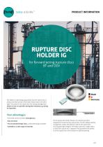 Rupture Disc Holder IG