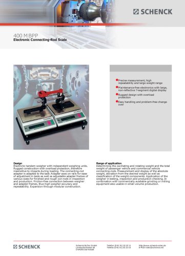 400 MBPP Electronic Connecting-Rod Scale