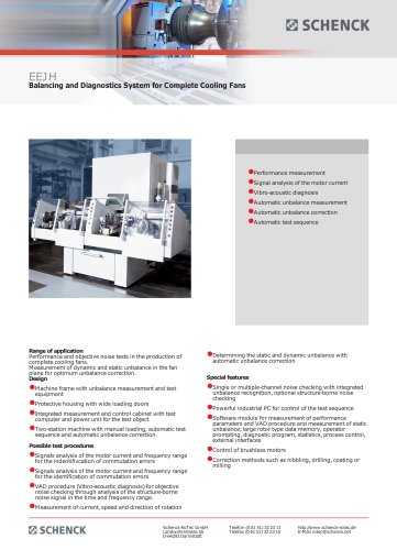 EEJH Balancing and Diagnostics System for Complete Cooling Fans