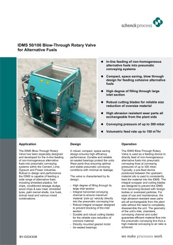 IDMS blow-through rotary valve