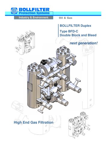 BOLLFILTER Duplex Type BFD-C    Double Block and Bleed