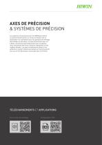 Catalogue Axes de précision & systèmes de précision - 3