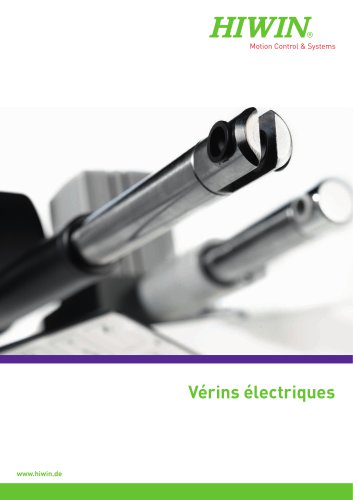 Catalogue Vérins électriques