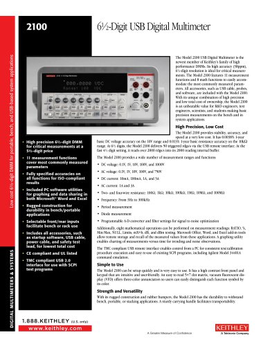 6½-Digit USB Digital Multimeter