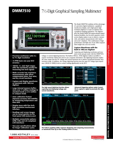 7½-Digit Graphical Sampling Multimeter