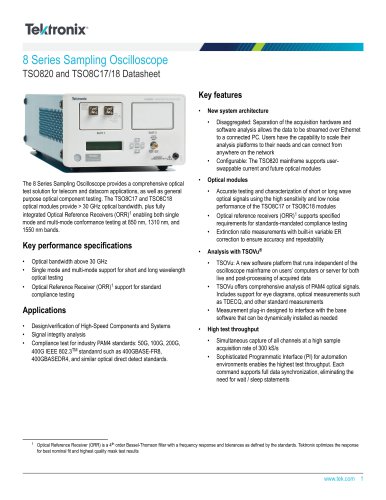 8 Series Sampling Oscilloscope