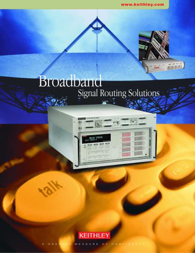 Broadband Signal Routing Solutions Brochure