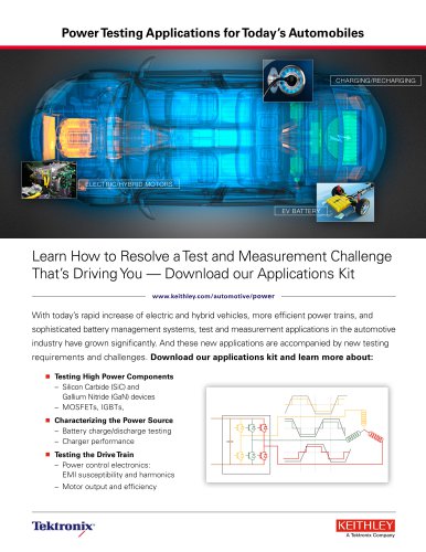 Power Testing Applications for Today's Automobiles