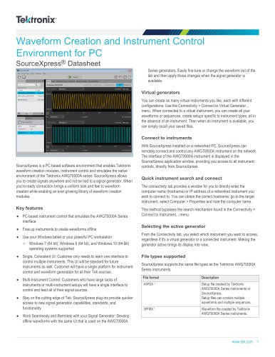 SourceXpress® Datasheet