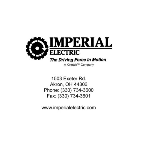 IMPERIAL  ELECTRIC  The Driving Force In Motion