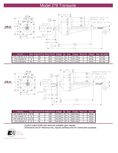 Model 278 Transaxle