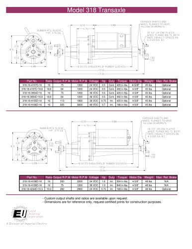 Model 318 Transaxle