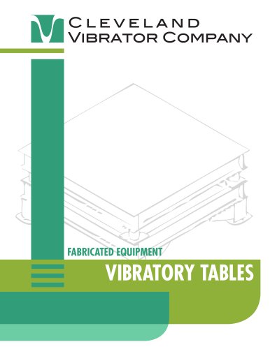 Vibratory Tables Catalog