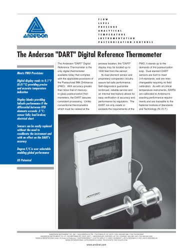 The Anderson "DART" Digital Reference Thermometer