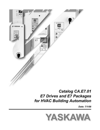 Catalog for E7 Drives and Packages for HVAC Building Automation