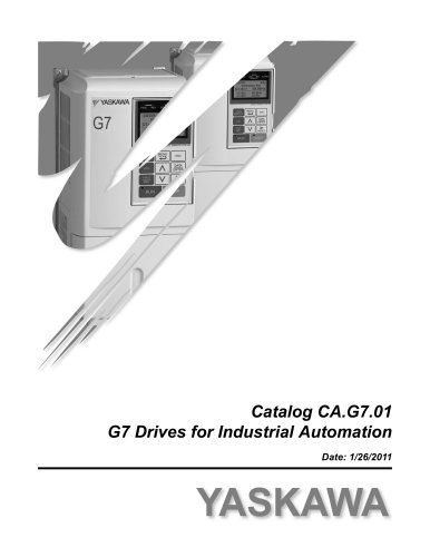 Catalog for G7 Drives for Industrial Applications