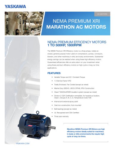 NEMA Premium Efficiency XRI