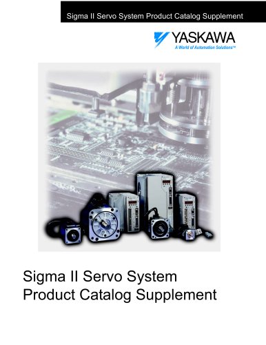 Sigma II Servo Catalog