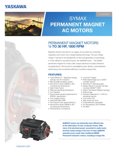 SyMAX Permanent Magnet AC Motors