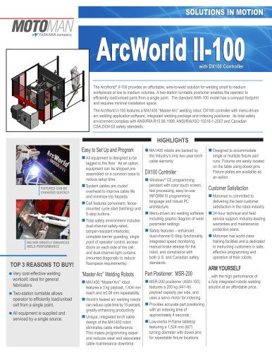 Motoman ArcWorld II-100 with DX100 Controller