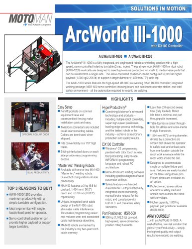 Motoman ArcWorld III-1000 Welding Solution