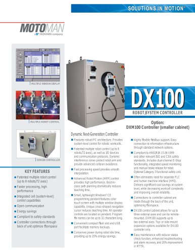 Motoman DX100 Robot/System Controller