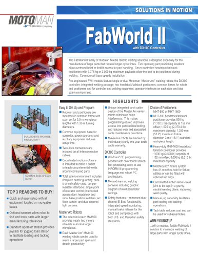 Motoman FabWorld II