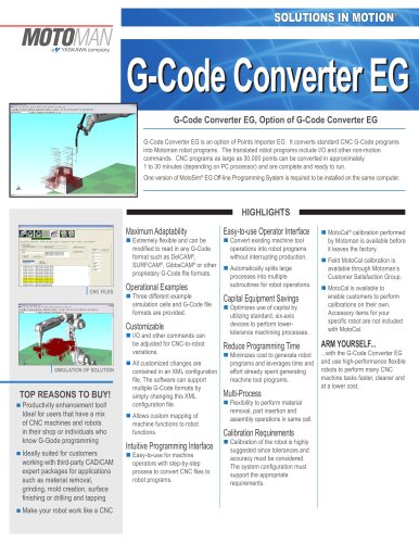 Motoman G-Code Converter EG