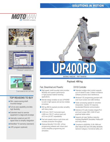 Motoman UP400RD Material Handling Robot