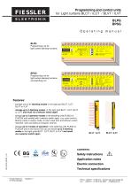 Operating Instructions: Programming devices for BLVT