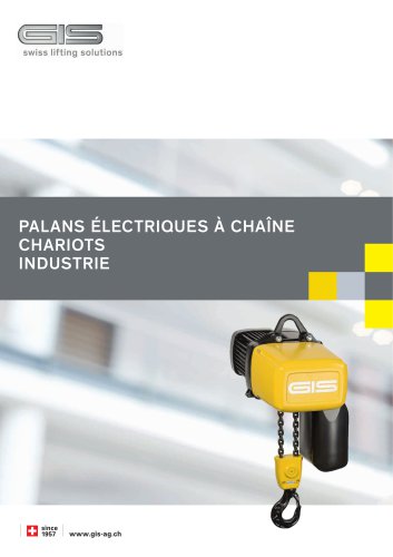 PALANS ÉLECTRIQUES À CHAÎNE CHARIOTS INDUSTRIE