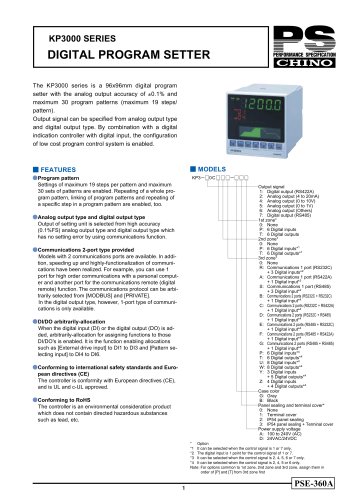 Digital Program Setter