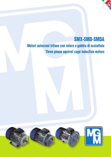 Standard Three Phase Induction Motors Catalogue SMX - SMD - SMDA