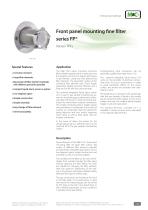 Front panel mounting fine filter series FP®