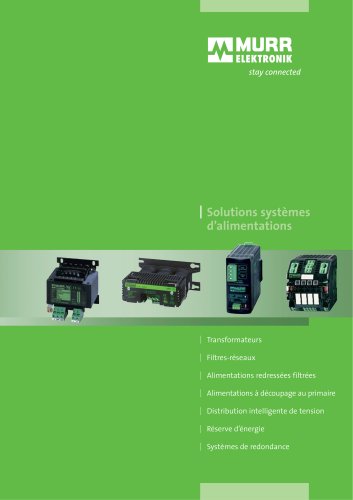 Solutions systèmes d’alimentations