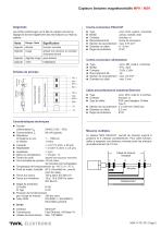 Capteur de déplacement magnétostrictif MSK - 2