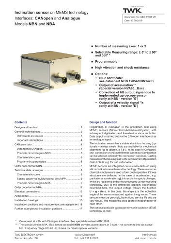 Inclinometer NBA