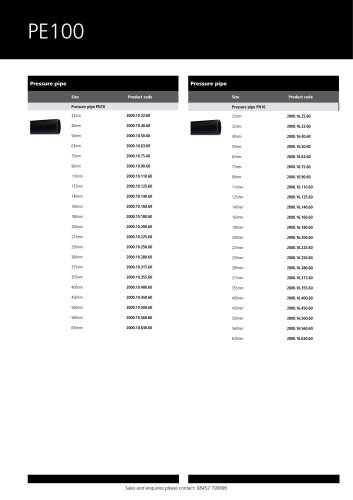 Effast PE100 Pressure Pipes