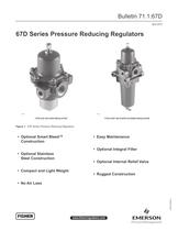 67D Series Pressure Reducing Regulators