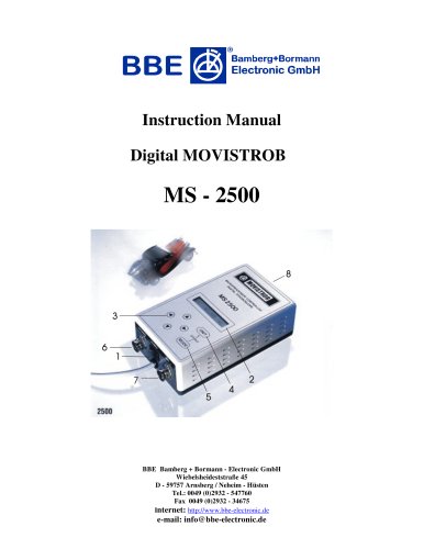 Compact microprocessor-controlled stroboscope with interface.