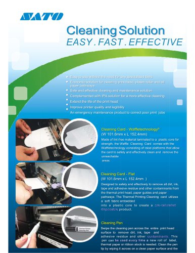 Cleaning Solution EASY. FAST. EFFECTIVE