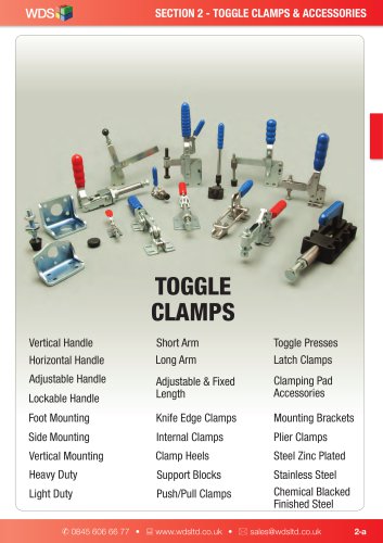 WDS Toggle Clamps and Accessories