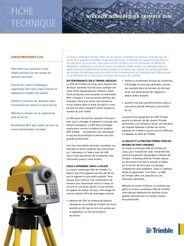 Datasheet - DiNi Digital Level - French