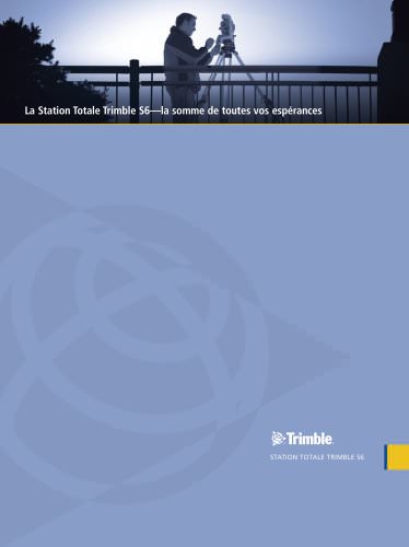 Trimble S6 Total Station Brochure - French