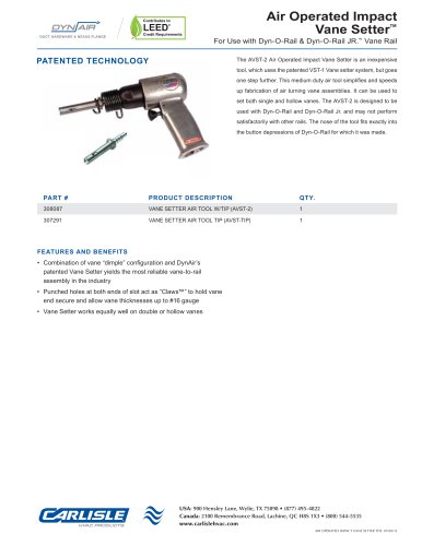 Air Operated Impact Vane Setter™