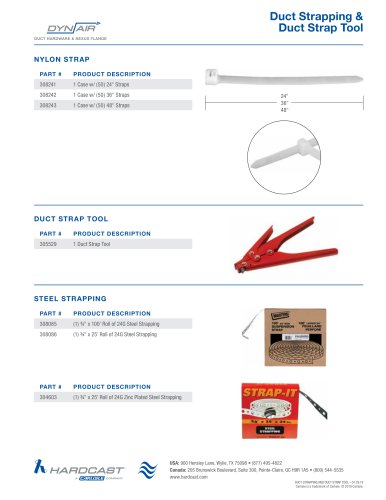 Duct Strapping & Duct Strap Tool