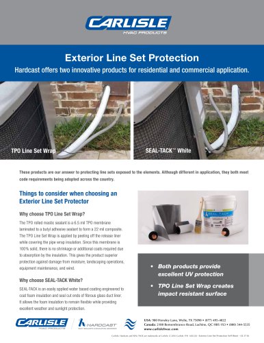 Exterior Line Set Protection