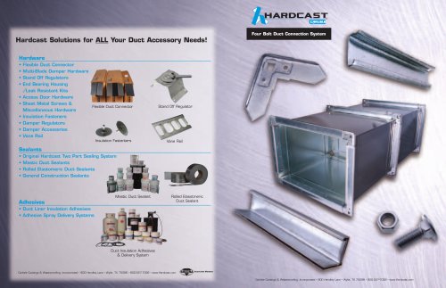 Four Bolt Duct Connection System