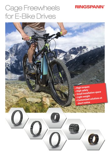 Cage Freewheels for E-Bike Drives
