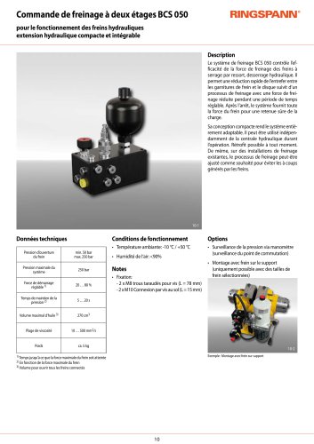 Fiche technique BCS 050
